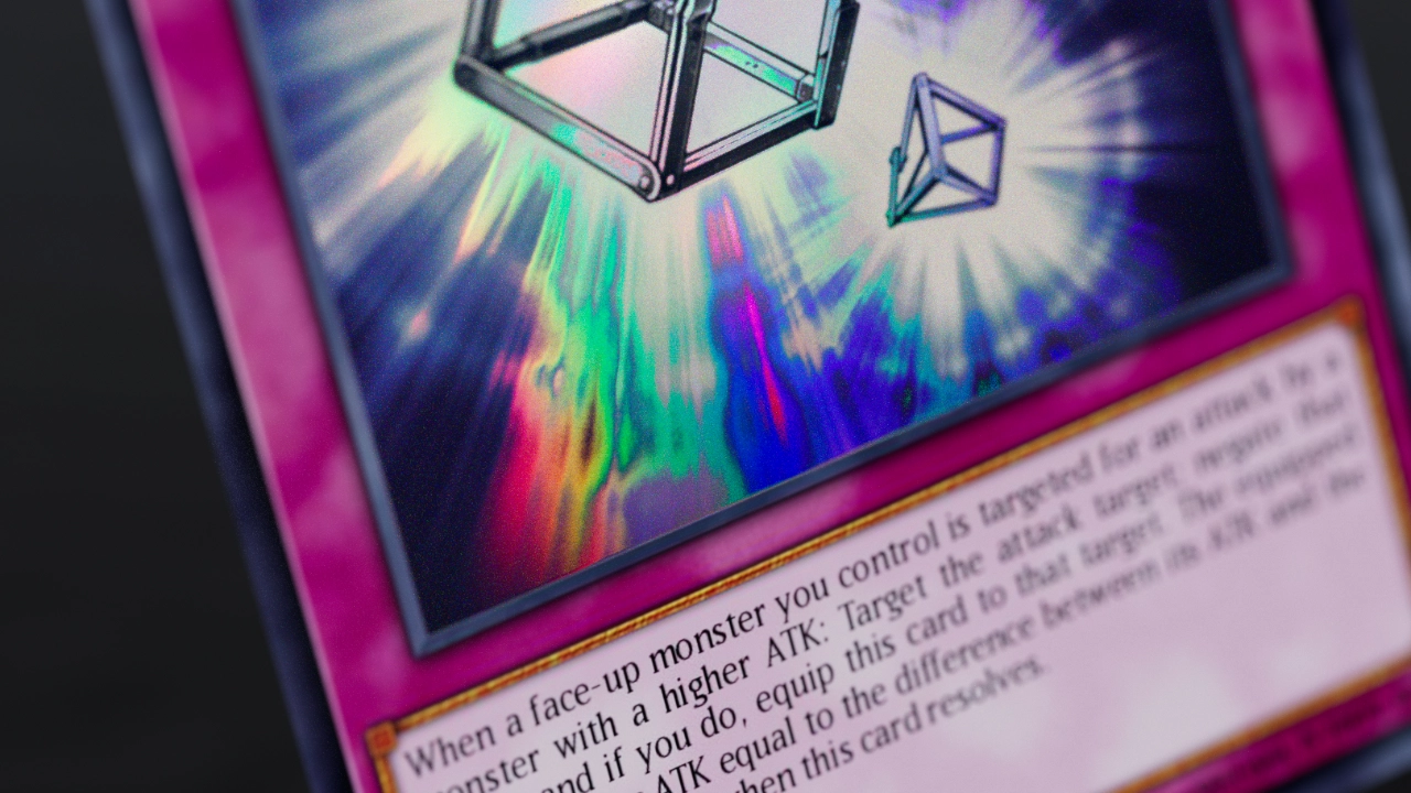 Trading card holographic detail